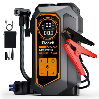 10000A Jump Starter, 24V 155WH Car Jump Starter Battery Pack for All Gas & All Diesel Engine, Portable Truck Jump Starter, Power Station for Camping Essentials (V10-1)