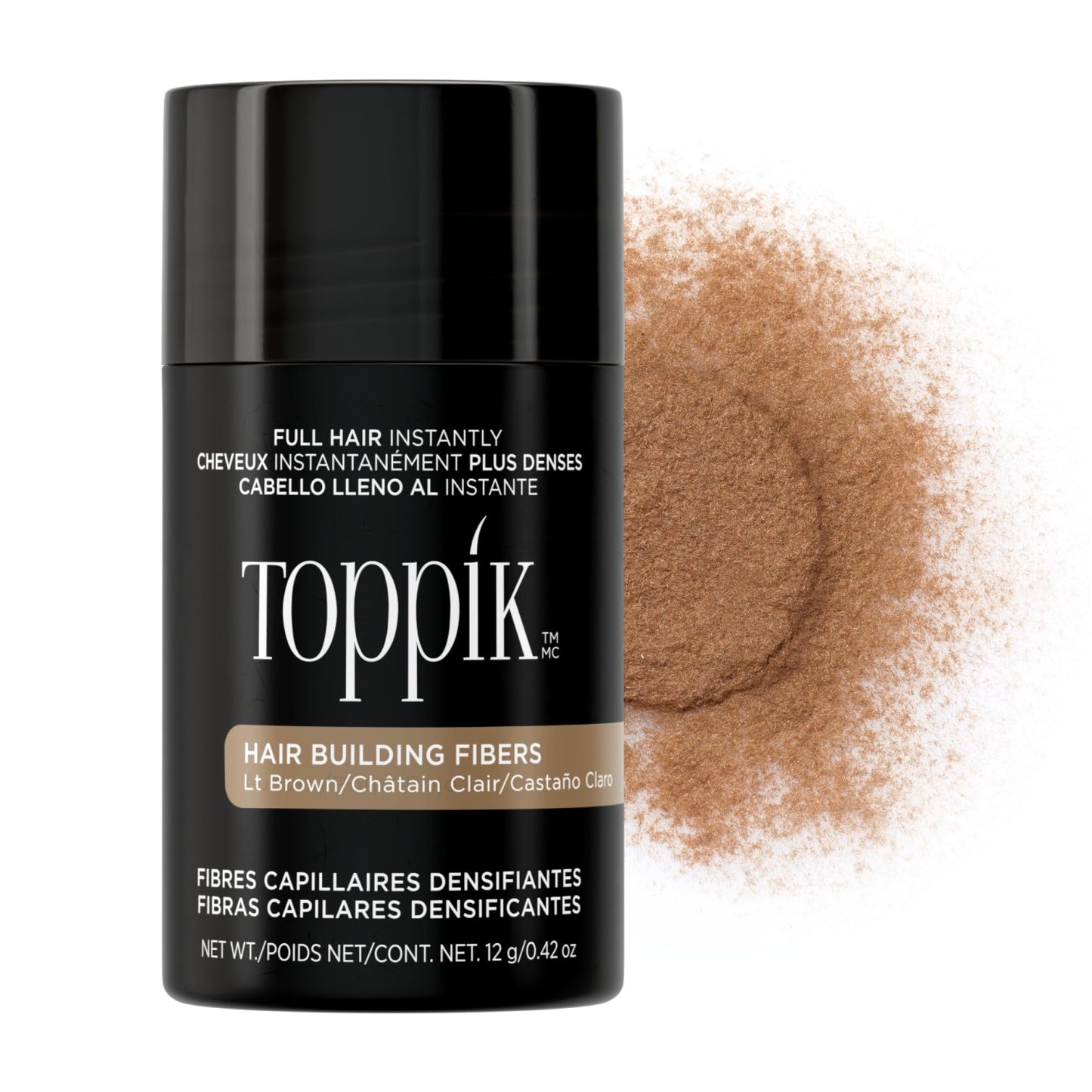 Toppik Hair Building Fibers, Fill In Fine or Thinning Hair Instantly Thicker, Fuller Looking Hair 9 Shades,4 size options