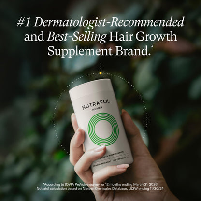 Nutrafol Women Hair Growth Supplements, Ages 18-44, 1-Month Bottle