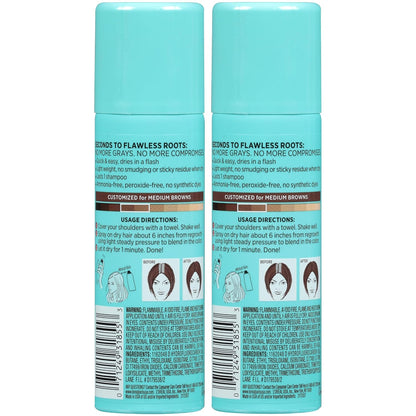 L'Oreal Paris Magic Root Cover Up Gray Hair Spray, 100% Gray Hair Coverage with Buildable, Lightweight, Transfer-Resistant, and Temporary Formula, Ammonia-Free, Dark Blonde, 2 oz (1 Count)