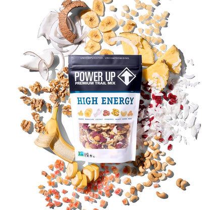 Power Up Trail Mix, Mega Omega Trail Mix, Non-GMO, Vegan, Gluten Free, No Artificial Ingredients, Gourmet Nut, 14 Ounce Bag