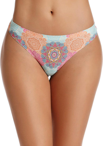 voenxe Seamless Women Underwear Thongs,No Show Ladies Workout Thong,5 Pack
