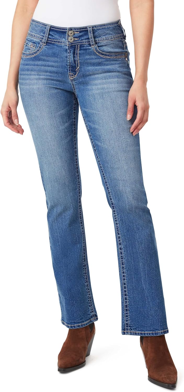 WallFlower Luscious Curvy Bootcut Jeans for Women, Sizes 0-24