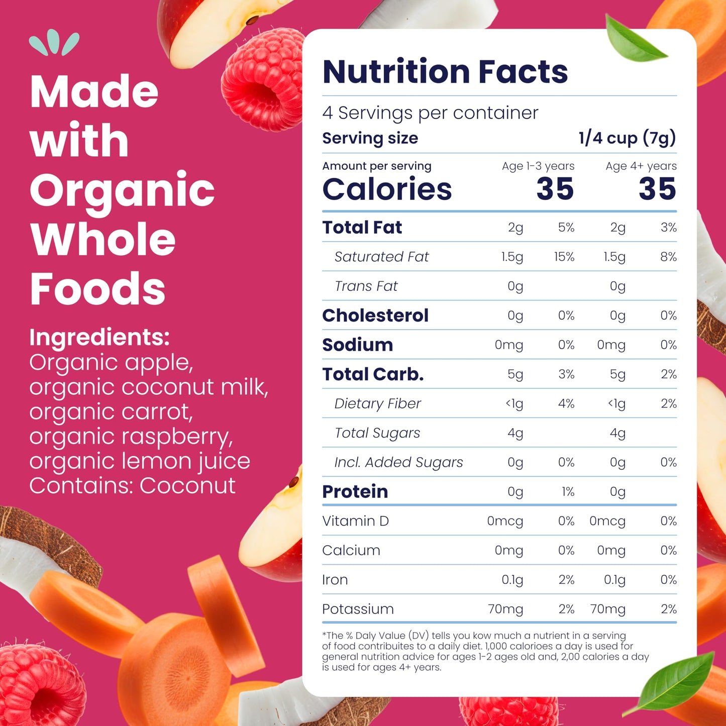 Amara Smoothie Melts - Mango Carrot - Organic Baby Snacks w/ Fruits & Veggies - Plant Based Yogurt Melts - Healthy Toddler Snack - Activity Book Included - Enjoy From 10+ Mos - 6 Resealable Bags
