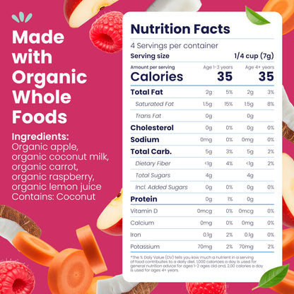 Amara Smoothie Melts - Mango Carrot - Organic Baby Snacks w/ Fruits & Veggies - Plant Based Yogurt Melts - Healthy Toddler Snack - Activity Book Included - Enjoy From 10+ Mos - 6 Resealable Bags