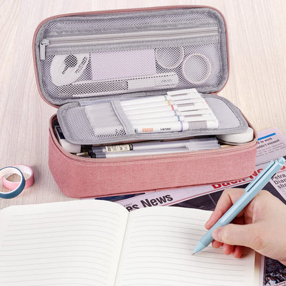 WEMATE Pencil Case, Large Storage Organizer, Makeup Bag, Teacher Must - have, Big Pencil Pouch, Marker Case for College