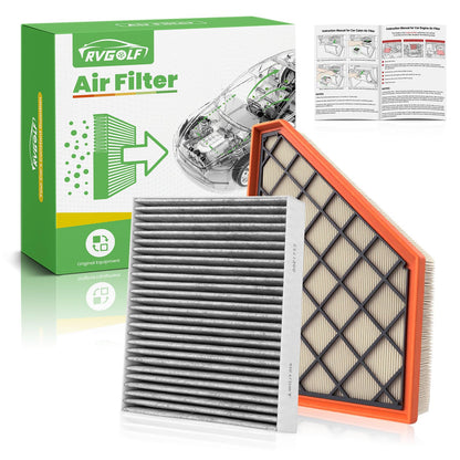 Engine+Cabin Air Filter Fit for 2014-2020 Rogue, 2017-2022 Rogue Sport