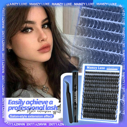 Lash Clusters Wispy 100D Eyelash Clusters 10-18mm Fluff Cluster Eyelash Extensions D Curl No Plastic Feel Individual Lashes Extension 204 Pcs Versatile False Eyelashes Clusters