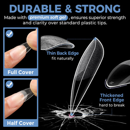 UNA GELLA 15g Nail Glue for Press On Nails with 20ml Nail Glue Remover Kit