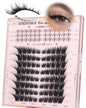 Goddvenus Pre-made Spikes Lash Clusters Wispy Manga Eyelash Clusters