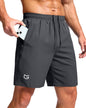 G Gradual Men's Athletic Running Shorts with 2 Zipper Pockets 7"/ 5"/ 9"