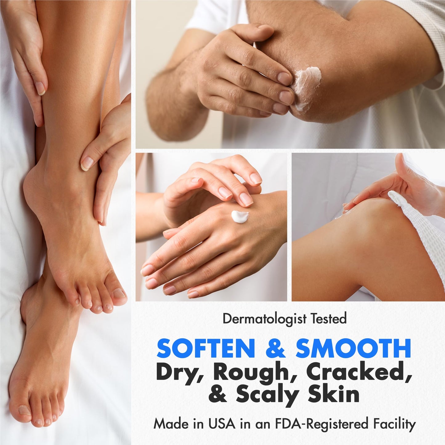 Ebanel Urea Cream 40% plus Salicylic Acid 2% for Dry Cracked Feet Skin, 2PK