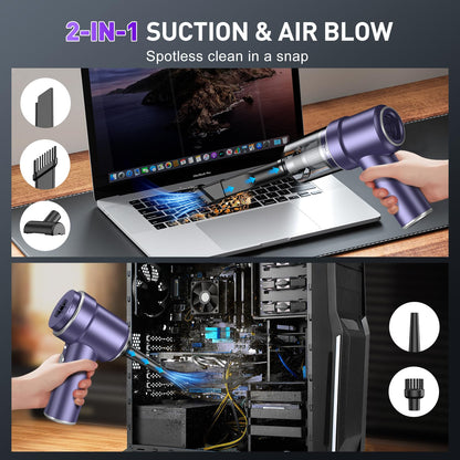 KMM Handheld Car Vacuum Cleaner, Hand Held Vacuum Cleaner and Air Duster