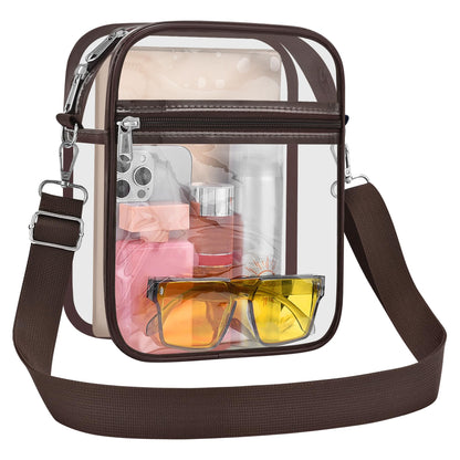 USPECLARE Clear Purse for Stadium Events Transparent Messenger Bag