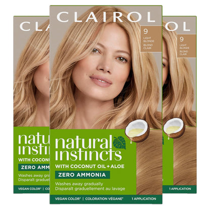 Clairol Natural Instincts Demi-Permanent Hair Dye, 4 Dark Brown | 1 Pack