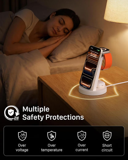 Anlmz 3 in 1 Charging Station - Wireless Charger for Apple Multiple Devices