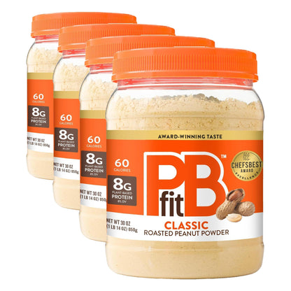 PBfit Classic Peanut Butter Powder 30 Oz, Peanut Spread with 8g Protein