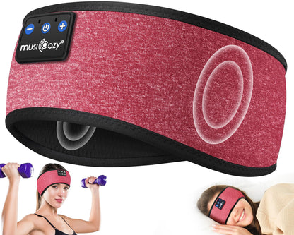 MUSICOZY Sleep Headphones Bluetooth Headband Headphones for Side Sleepers