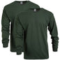 Gildan Adult Heavy Cotton Long Sleeve T-Shirt, Style G5400, 2-Pack