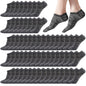 12-30 Pairs Low Cut Ankle Socks for Women No Show Casual Breathable Athletic Socks Bulk for Sport