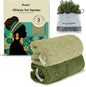 CORATED African Net Sponge with Knots Authentic, Shower Loofah Bath Sponge