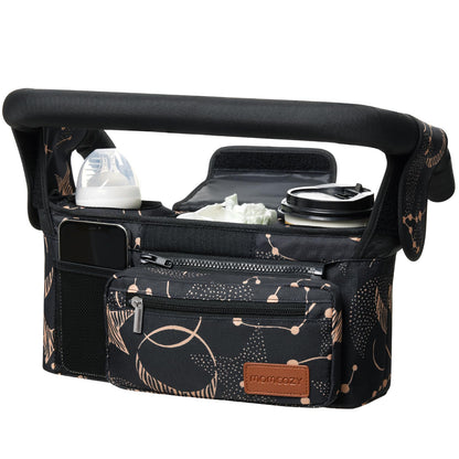 Momcozy Universal Stroller Organizer with Insulated Cup Holder
