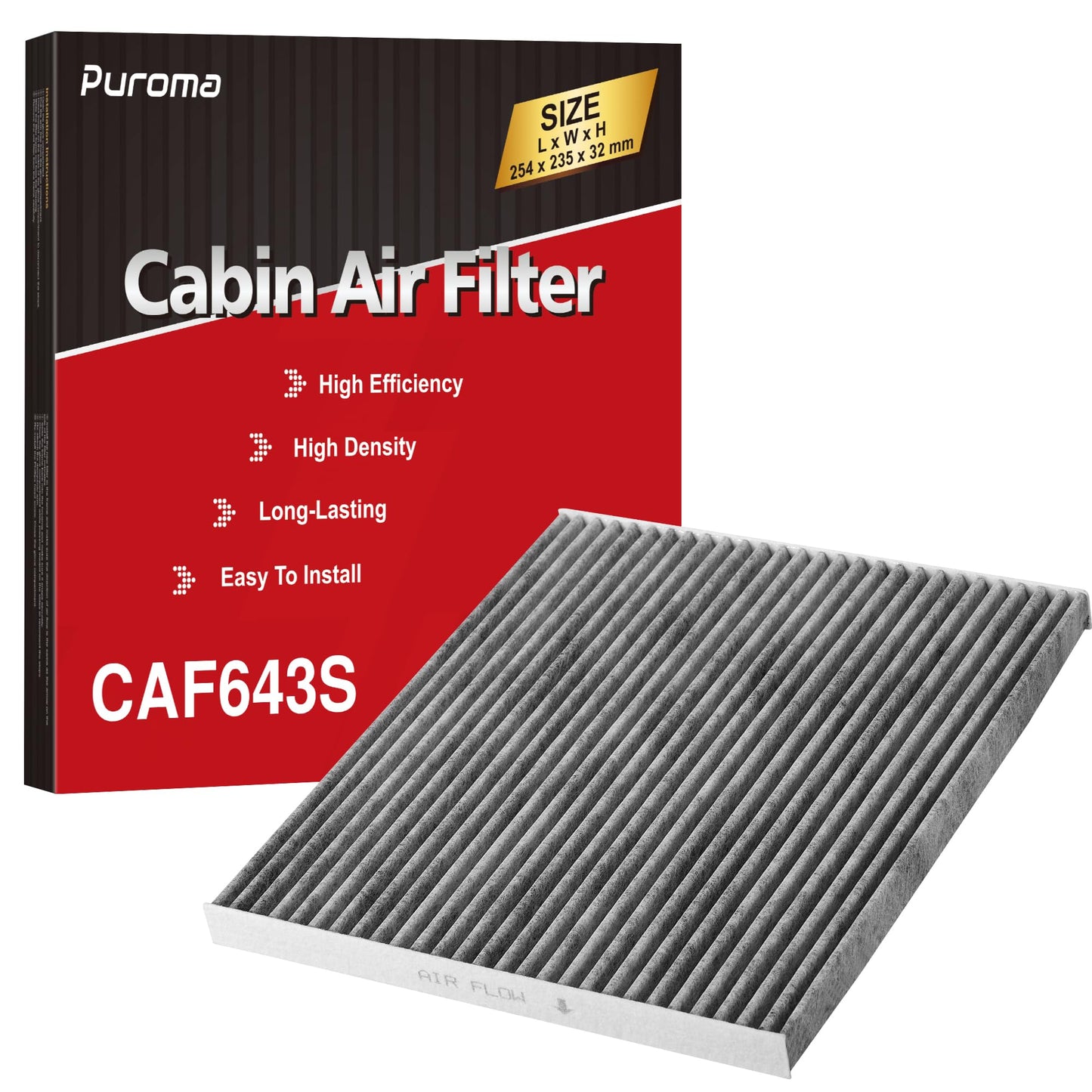 Puroma Cabin Air Filter Activated Carbon for CF11920 CP920 6043C Ford C-Max