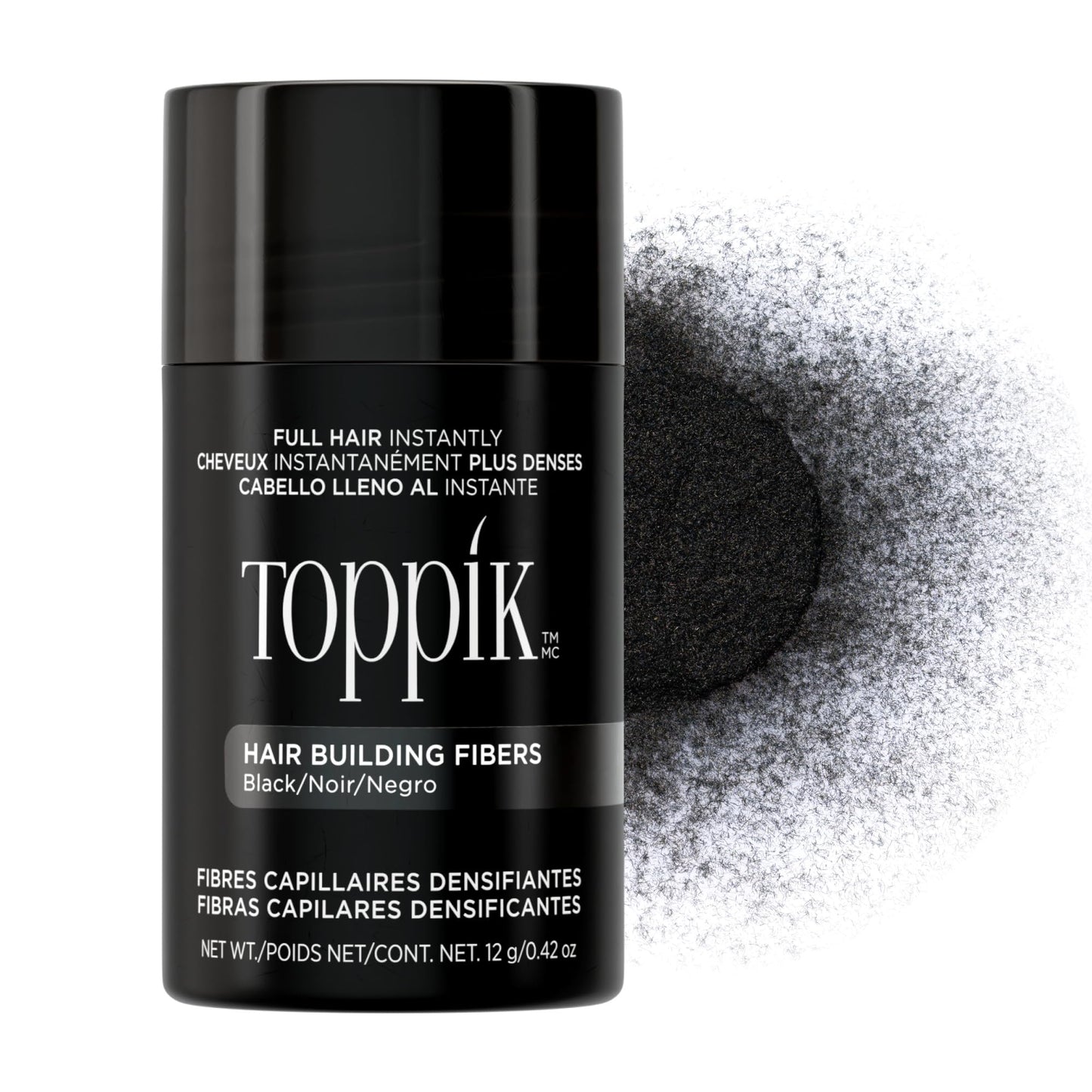 Toppik Hair Building Fibers, Fill In Fine or Thinning Hair Instantly Thicker, Fuller Looking Hair 9 Shades,4 size options