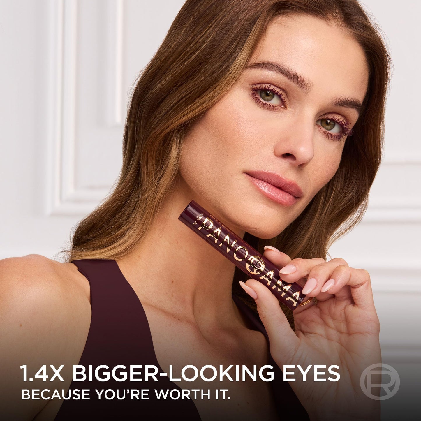 L'Oreal Paris Voluminous Panorama Chromatic Mascara, Volumizing and Lengthening Brown Mascara, Longwear, Smudge-Resistant and Washable, 705 Brown Leather