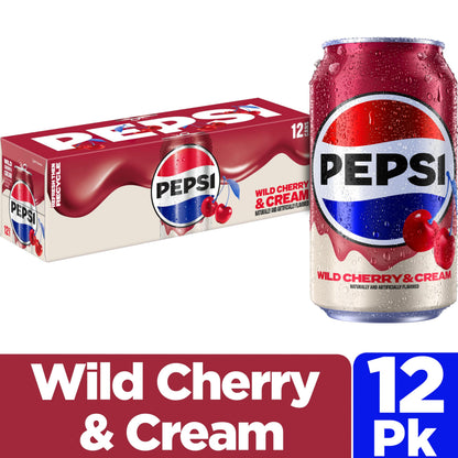 Pepsi Cola Soda, 12 Fl Oz Cans (Pack of 12)