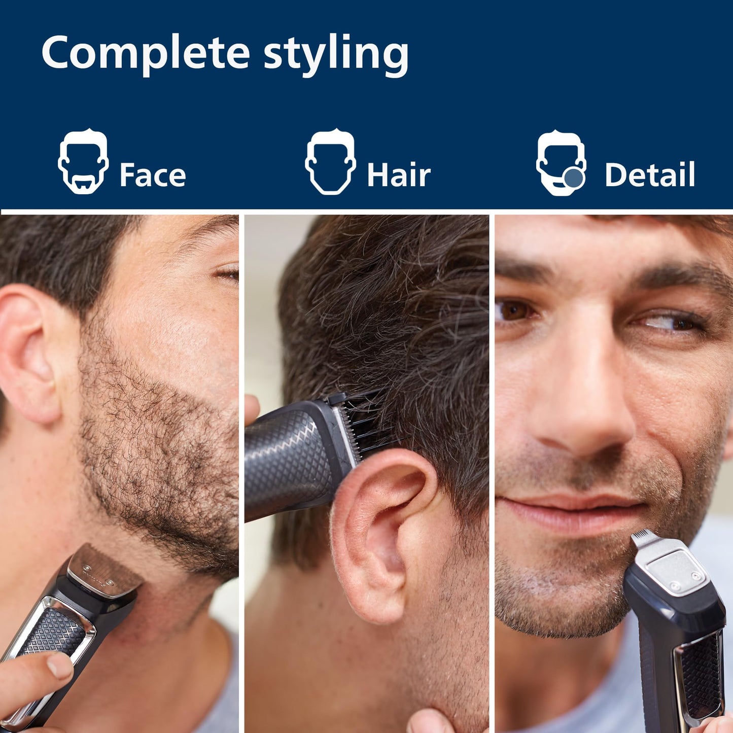 Philips Norelco All-in-One 3000 Series 13 in 1 Trimmer, Beard Styler & Men's Hair Clipper, 9 Length Settings & Self-Sharpening Skin-Friendly Blades, MG3919/50