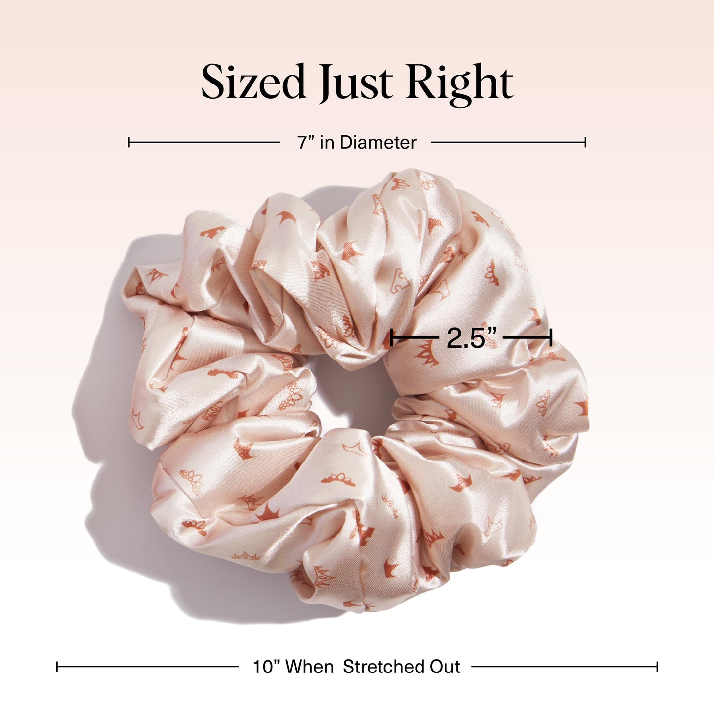 Kitsch Ultra-Petite Satin Scrunchies for Women - Eucalyptus, 6pcs