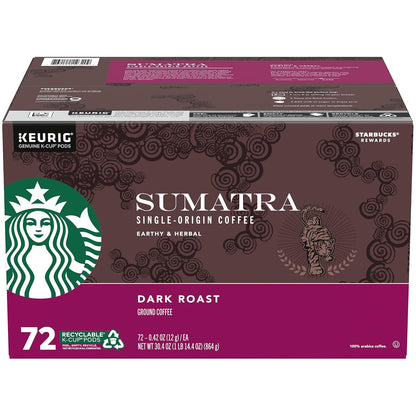 Starbucks K-Cup Coffee Pods, Dark Roast Hot or Iced Coffee, French Roast, 96 Keurig Pods