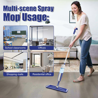 Spray Wet Mops for Floor Cleaning: Hardwood Floor Mop Refillable Dust Mop