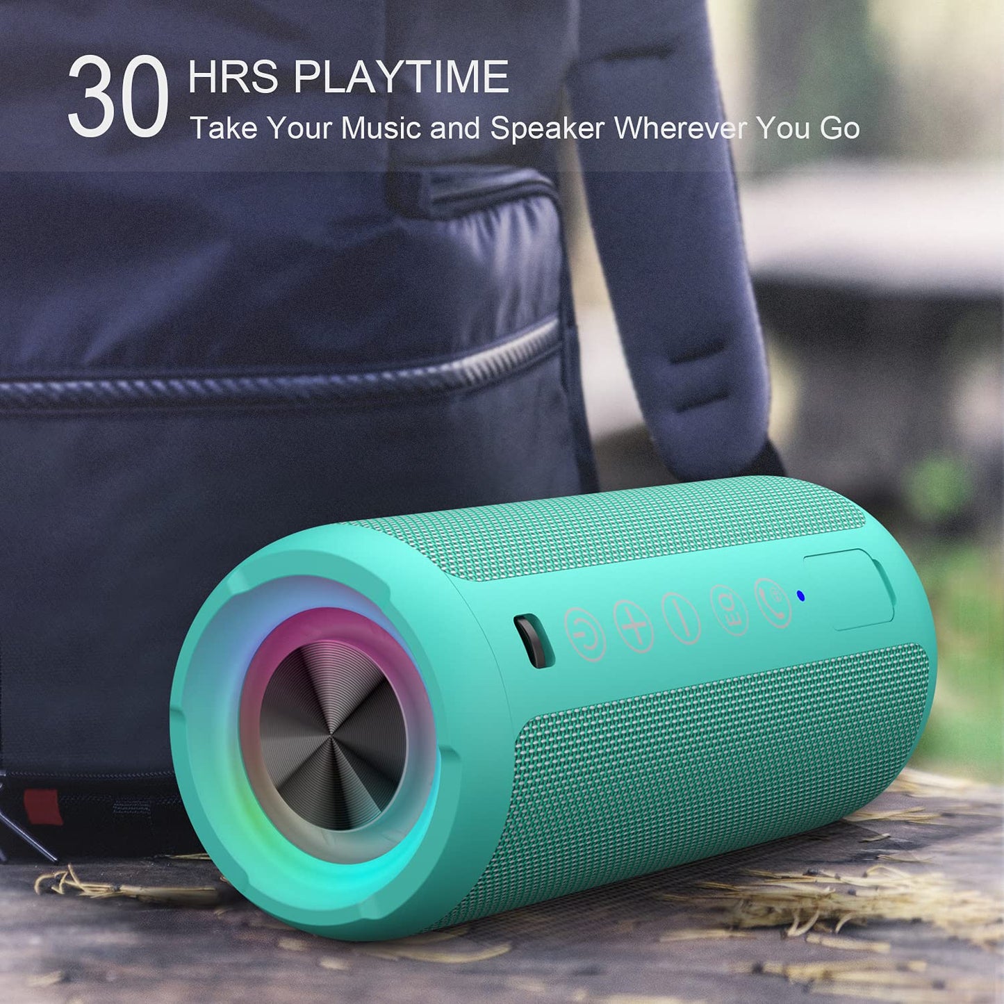 Ortizan X10 Portable Bluetooth Speaker (1st Gen), IPX7 Waterproof, Wireless
