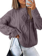 Trendy Queen Women's Oversized Cable Knit Sweaters 2026 Fall Outfits