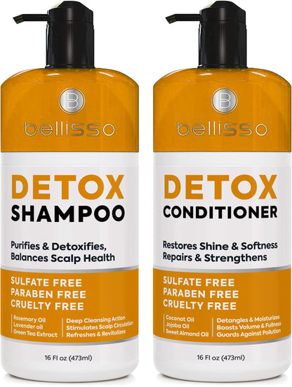 Caffeine Shampoo and Conditioner Set - Volumizing Products for Women and Men - Thickening, Volume Boosting Formula for Thinning and Fine Hair - Sulfate Free, No Parabens - Hydrating, Salon Grade