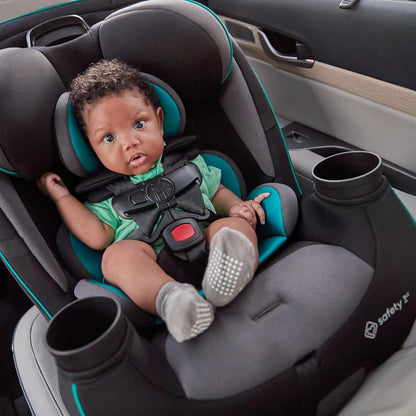 Safety 1st Grow and Go All-in-One Convertible Car Seat, Rear Facing, 5-40 lbs, Forward Facing (30–65 lbs), High Back Booster Seat 40-100 pounds, Alaskan Blue