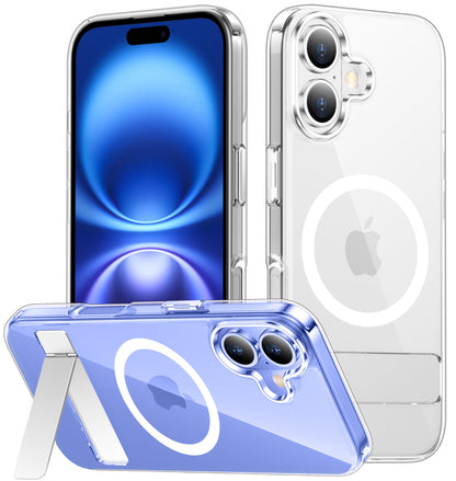 SPIDERCASE Magnetic for iPhone 17 Pro Max Case,with Kickstand,Clear