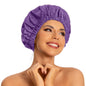 Edoneery Shower Caps for Women Reusable Waterproof, Shower Hair Cap