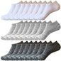 12-30 Pairs Low Cut Ankle Socks for Women No Show Casual Breathable Athletic Socks Bulk for Sport