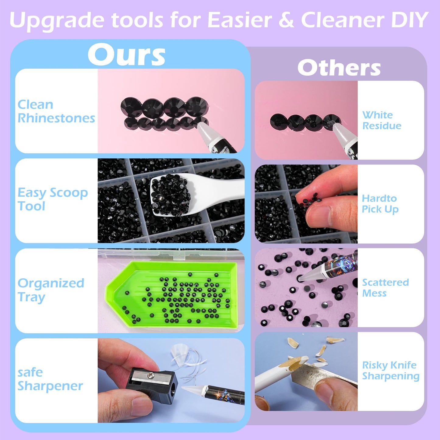 35000 Pcs Resin Jelly Rhinestones Kit, Multicolor 3mm Flatback Rhinestones with 4 Pcs B7000 Jewelry Glue & Tools, All-in-One Bedazzling Kit for DIY Arts & Crafts Gifts