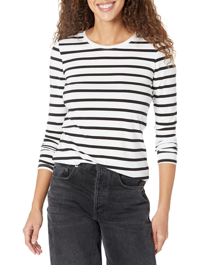 Amazon Essentials Women's Regular-Fit Long-Sleeve Crewneck T-Shirt