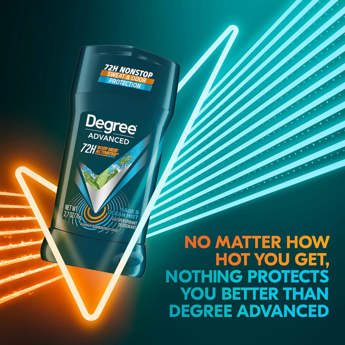 Degree Antiperspirant Deodorant Sexy Intrigue 72-Hour Sweat & Odor Protection Antiperspirant Deodorant For Women with Body Heat Activated Technology 2.6 oz (Pack of 2)