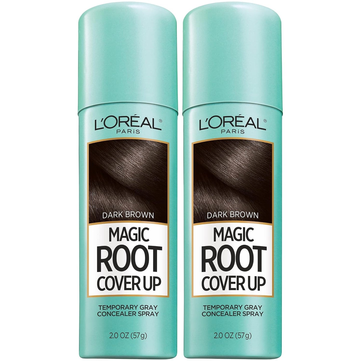 L'Oreal Paris Magic Root Cover Up Gray Hair Spray, 100% Gray Hair Coverage with Buildable, Lightweight, Transfer-Resistant, and Temporary Formula, Ammonia-Free, Dark Blonde, 2 oz (1 Count)