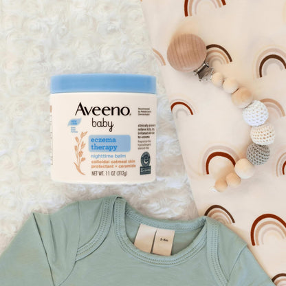 Aveeno Baby Eczema Therapy Nighttime Body Balm, Hypoallergenic, 11 oz