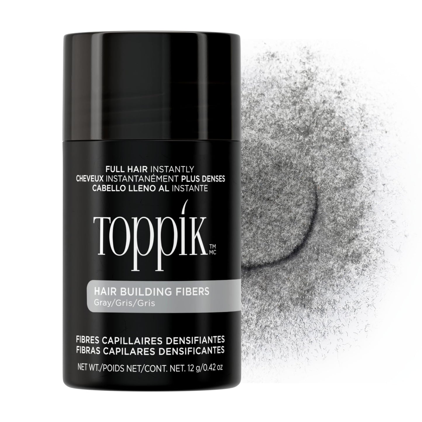 Toppik Hair Building Fibers, Fill In Fine or Thinning Hair Instantly Thicker, Fuller Looking Hair 9 Shades,4 size options