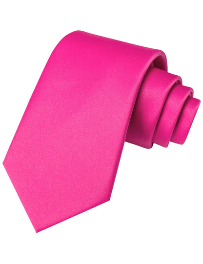 JEMYGINS Solid Color Tie Mens Necktie for Business and Wedding