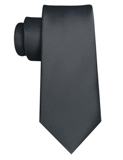 JEMYGINS Solid Color Tie Mens Necktie for Business and Wedding