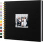 12"x12" Scrapbook Photo Album Linen Cover 40 Sheets 80 Pages White Paper